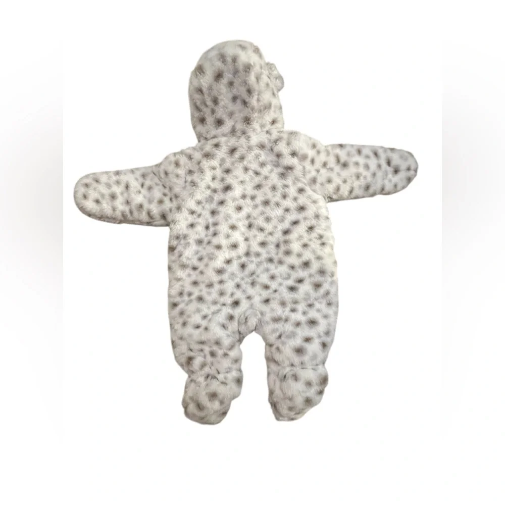 Adorable Cream and Gray Kids Footie